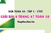 Giải bài 4 trang 47 Toán 10 Chân trời sáng tạo (SGK Tập 1)